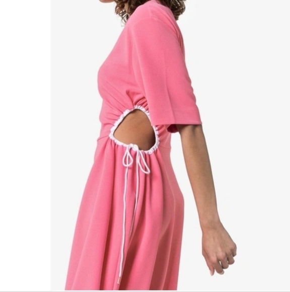 See by Chloe Pink Cut Out Dress Midi Tie - Picture 4 of 16